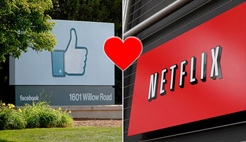 Usa, alleanza tra Facebook e Netflix