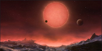 Il cosmo svela:   una stella e tre pianeti 