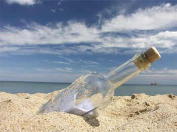 Message in a bottle lasciato dalla Bce