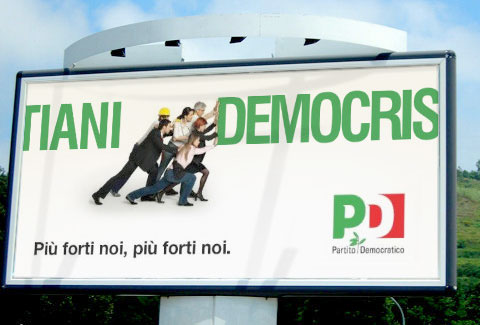Primarie Pd, guerra  di spot e manifesti