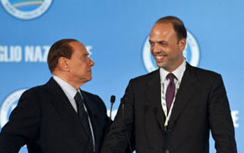 Dietro Alfano c'è sempre Berlusconi 