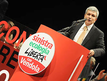 Nichi Vendola, Sel e il 
