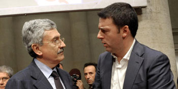 La caduta di stile di Renzi su D’Alema 