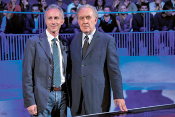 “Scintille di gelosia”   tra Santoro e Travaglio 