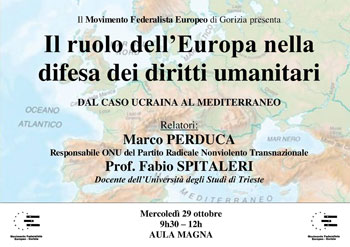Gorizia “capitale”   dei diritti umani 