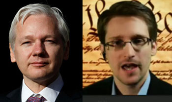Assange/Snowden, fuggitivi a confronto 
