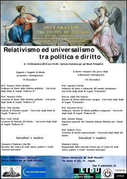 Relativismo e universalismo tra politica e cultura 