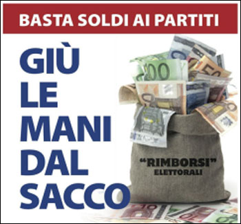 I partiti danno a se stessi 45 milioni di nostri soldi 