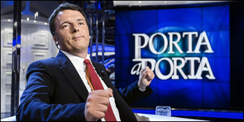Renzi da Vespa riscrive la Storia 