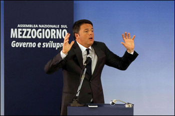 Renzi usa la forza  contro i disoccupati 