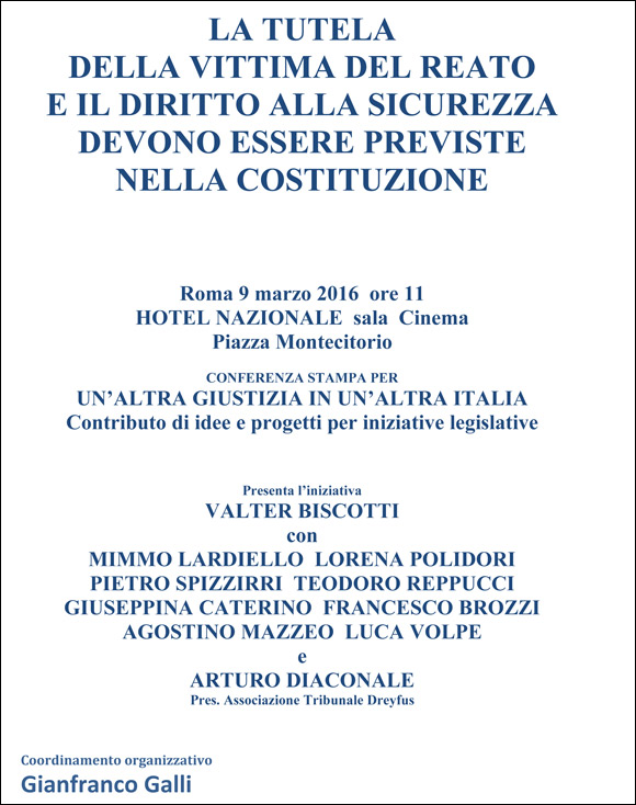 Un’altra Giustizia   in un’altra Italia 