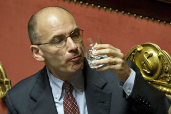 Il bicchiere mezzo pieno del Premier Letta 
