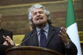 Cinque Stelle contro<br/>la stella (di Davide) 