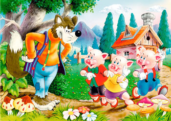 Il jingle: “Siam tre piccoli porcellin...” 