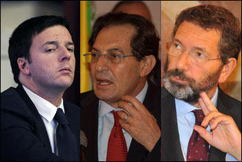 Renzi e le sberle di Crocetta e Marino 