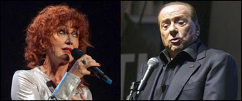 La leonessa Mannoia   e il leone Berlusconi 