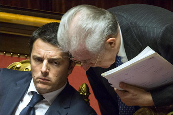 Monti e gli scongiuri di Matteo Renzi 
