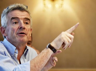 O’Leary (Ryanair): L’Alitalia verso lo “spezzatino”