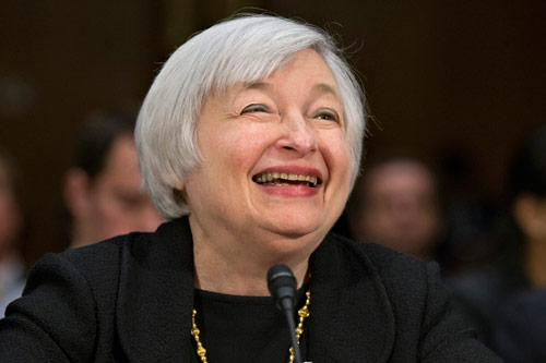 Fed, Yellen: l’economia si rafforza, rialzi graduali dei tassi