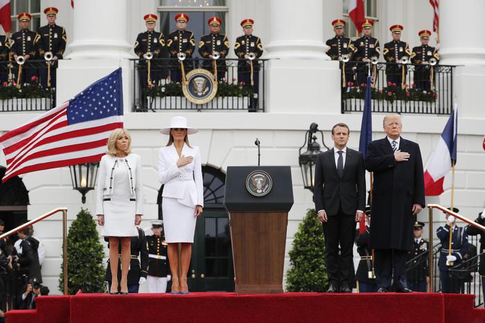 Trump e Macron alla Casa Bianca