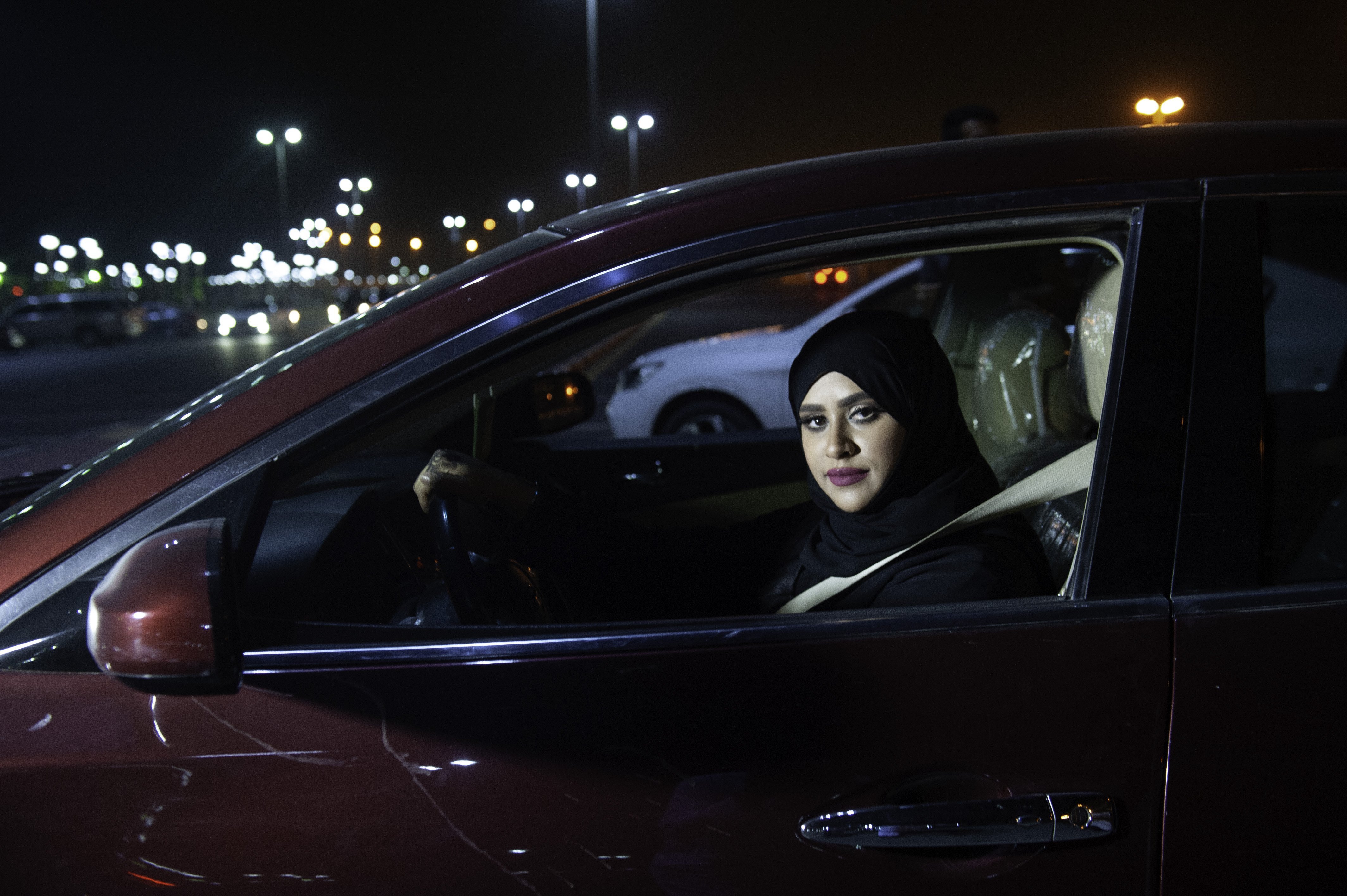 Saudite al volante