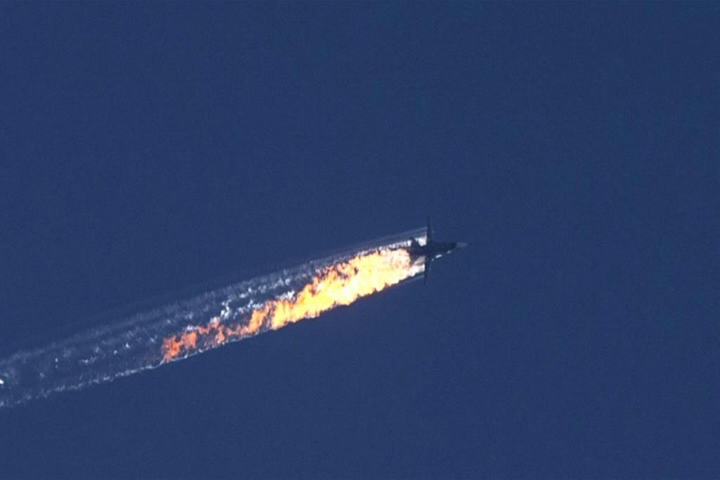 Jet russo abbattuto da contraerea siriana 