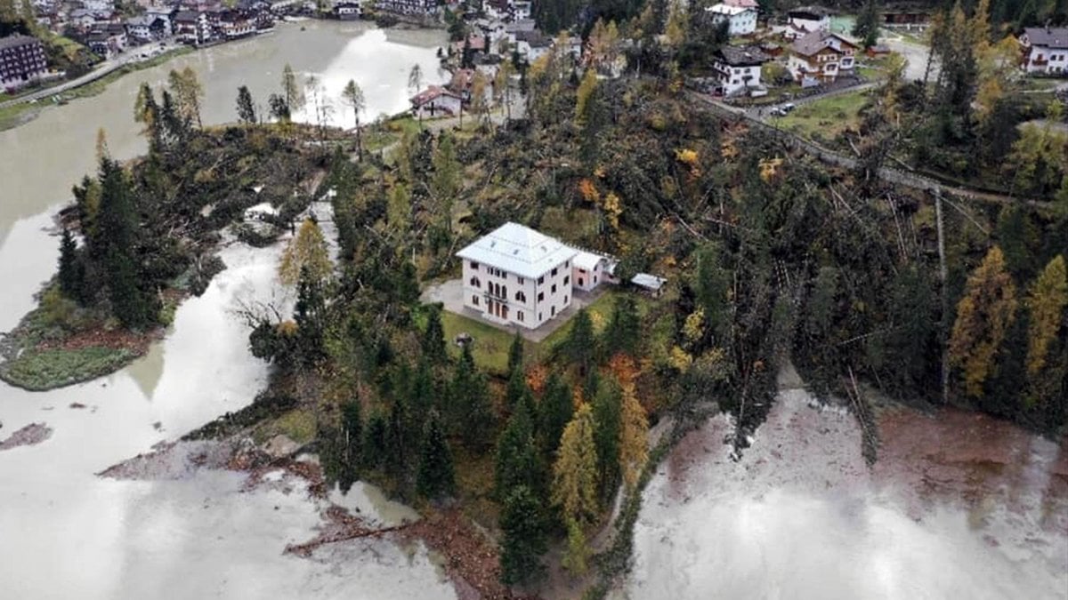 Maltempo, la drammatica situazione del Bellunese