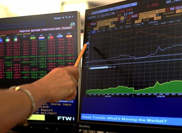 Lo spread a quota 335 punti, poi scende