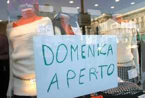 Negozi chiusi durante la recessione
