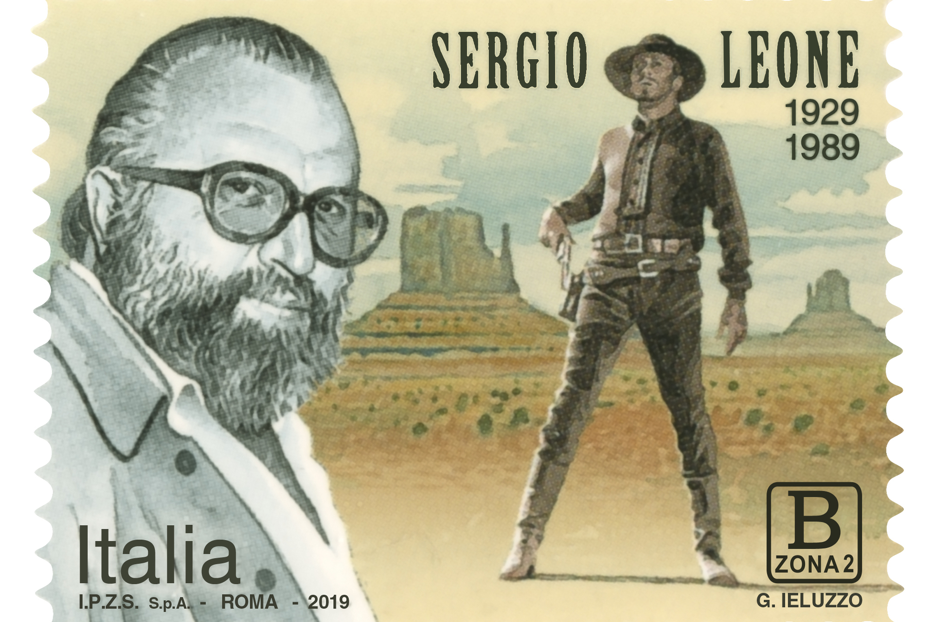 Sergio Leone, un francobollo lo omaggia nel trentennale della scomparsa
