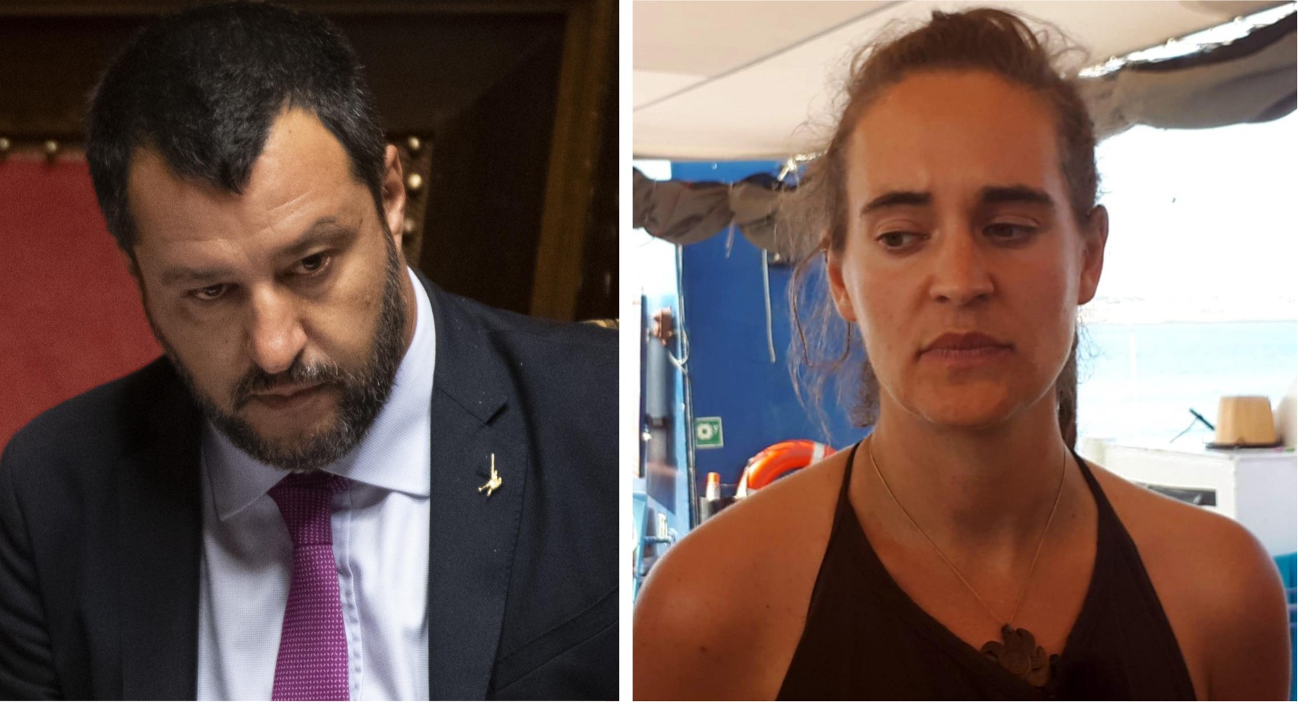 Rackete: “Sequestrate gli account social di Salvini”