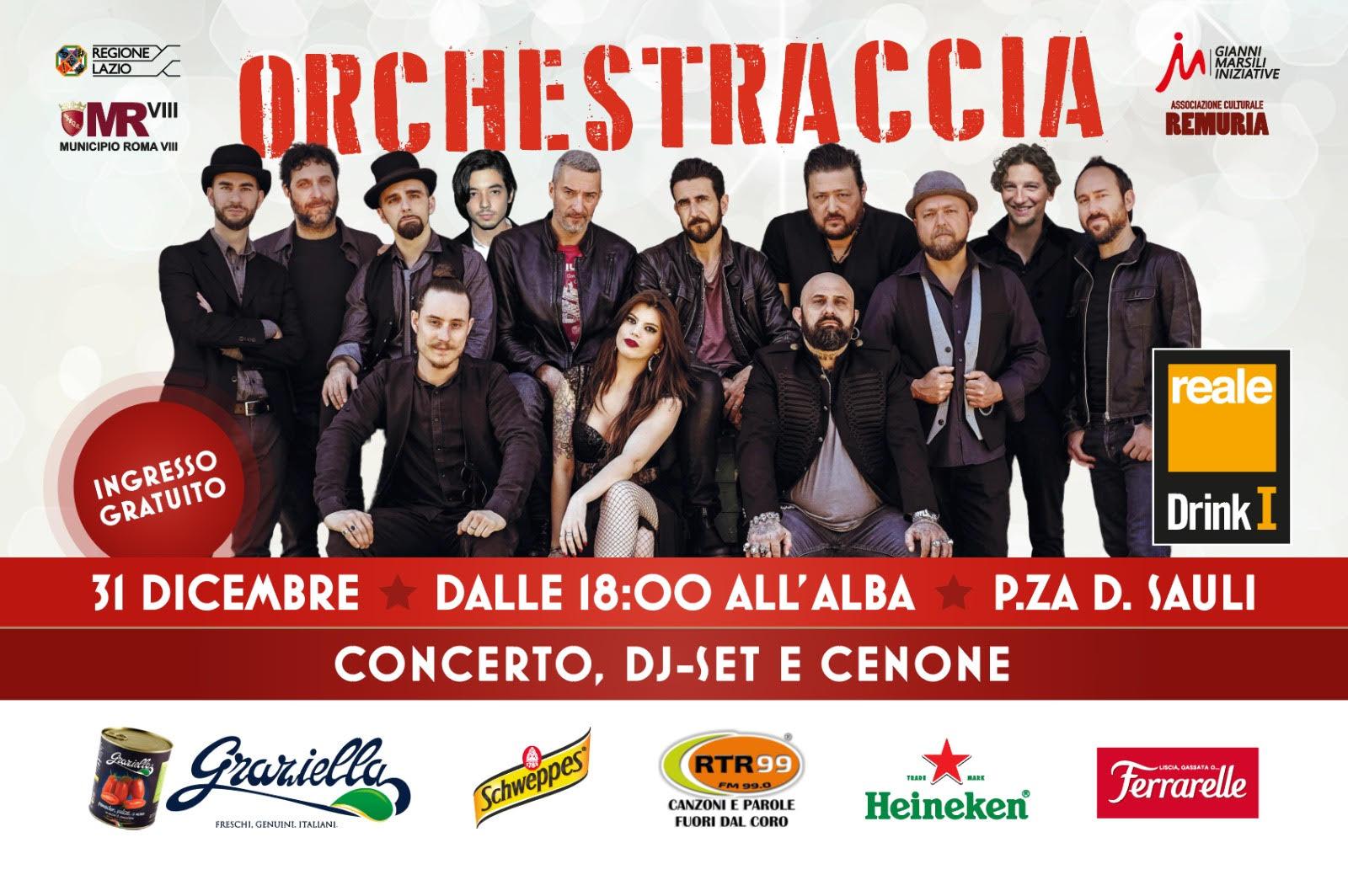 “Capodanno a Garbatella” con L’Orchestraccia