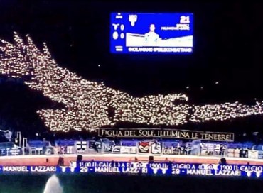 I tifosi e l’aquila di luce