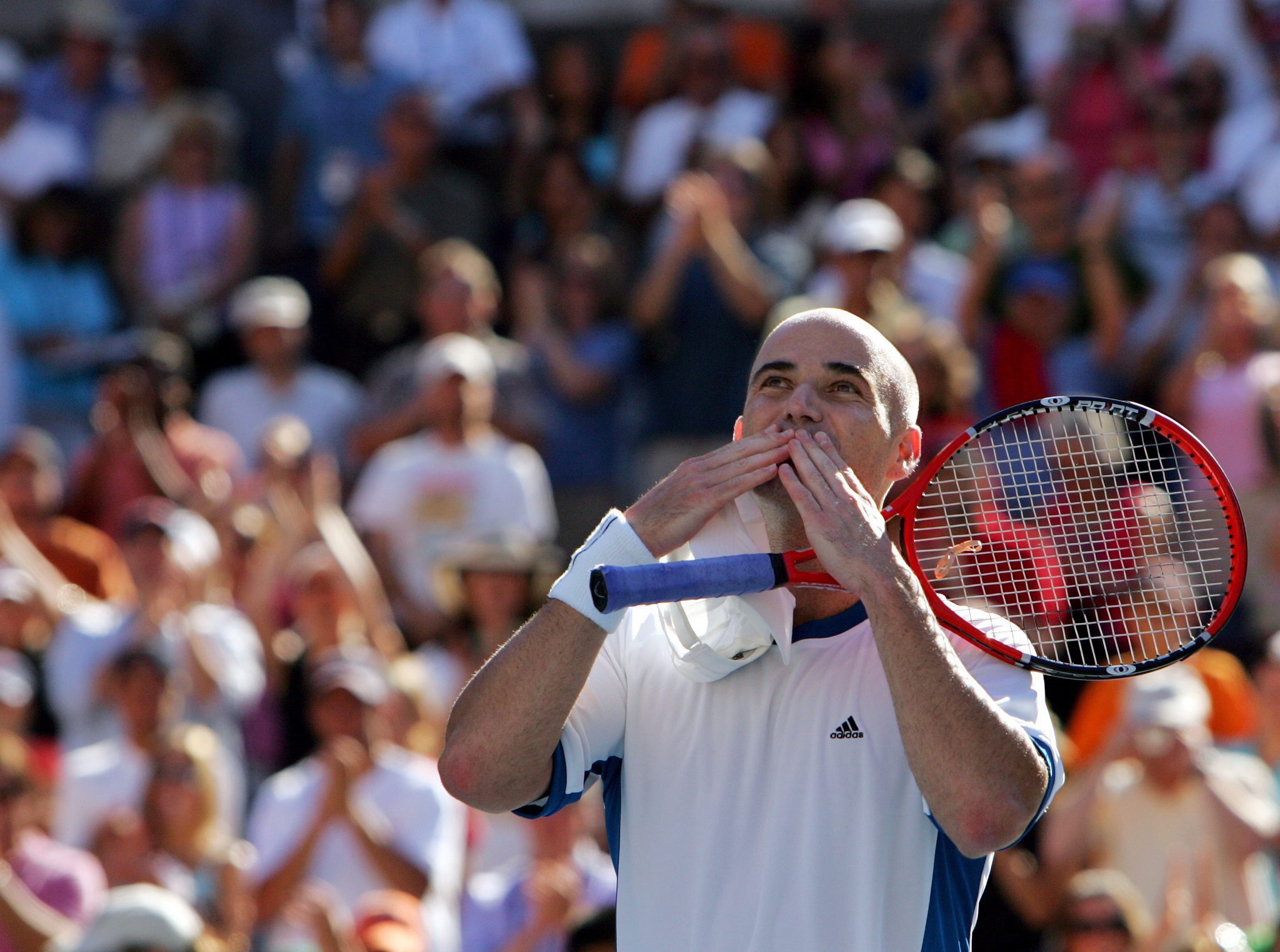 Andre Agassi: over the top