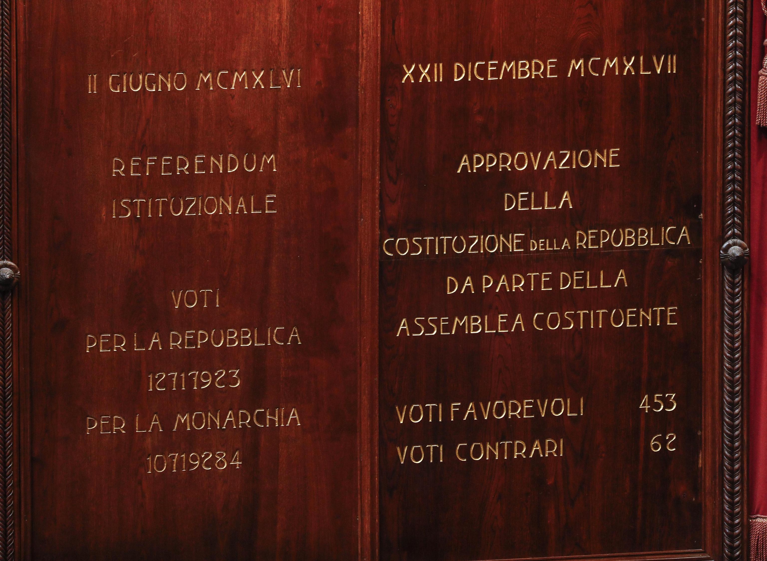 La Costituzione stabilisce la preminenza della volontà degli italiani