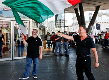 I No-Green pass dialogano a Roma con i giornalisti