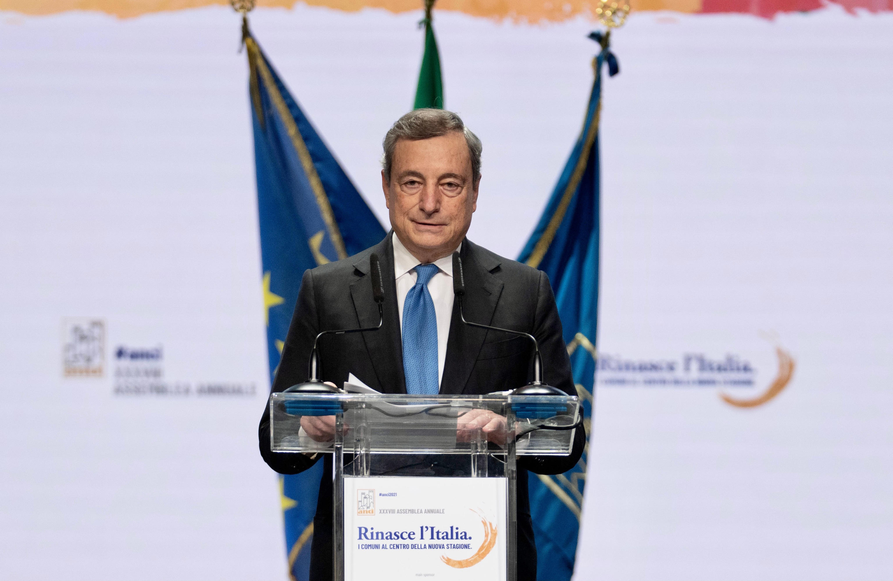 Anci, Draghi ai sindaci: “Il successo del Pnrr è nelle vostre mani”