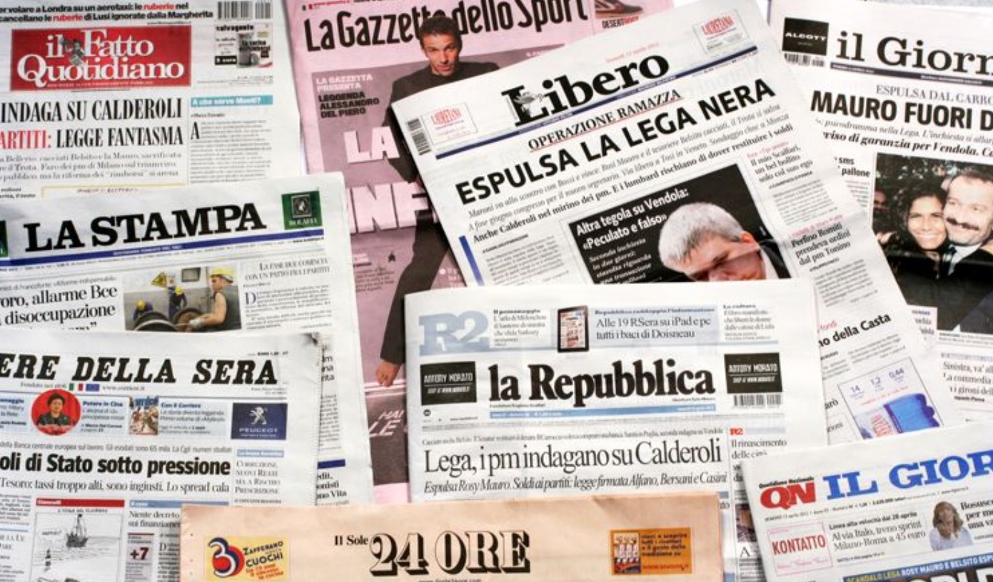 Classifica dei quotidiani: male le vendite in edicola