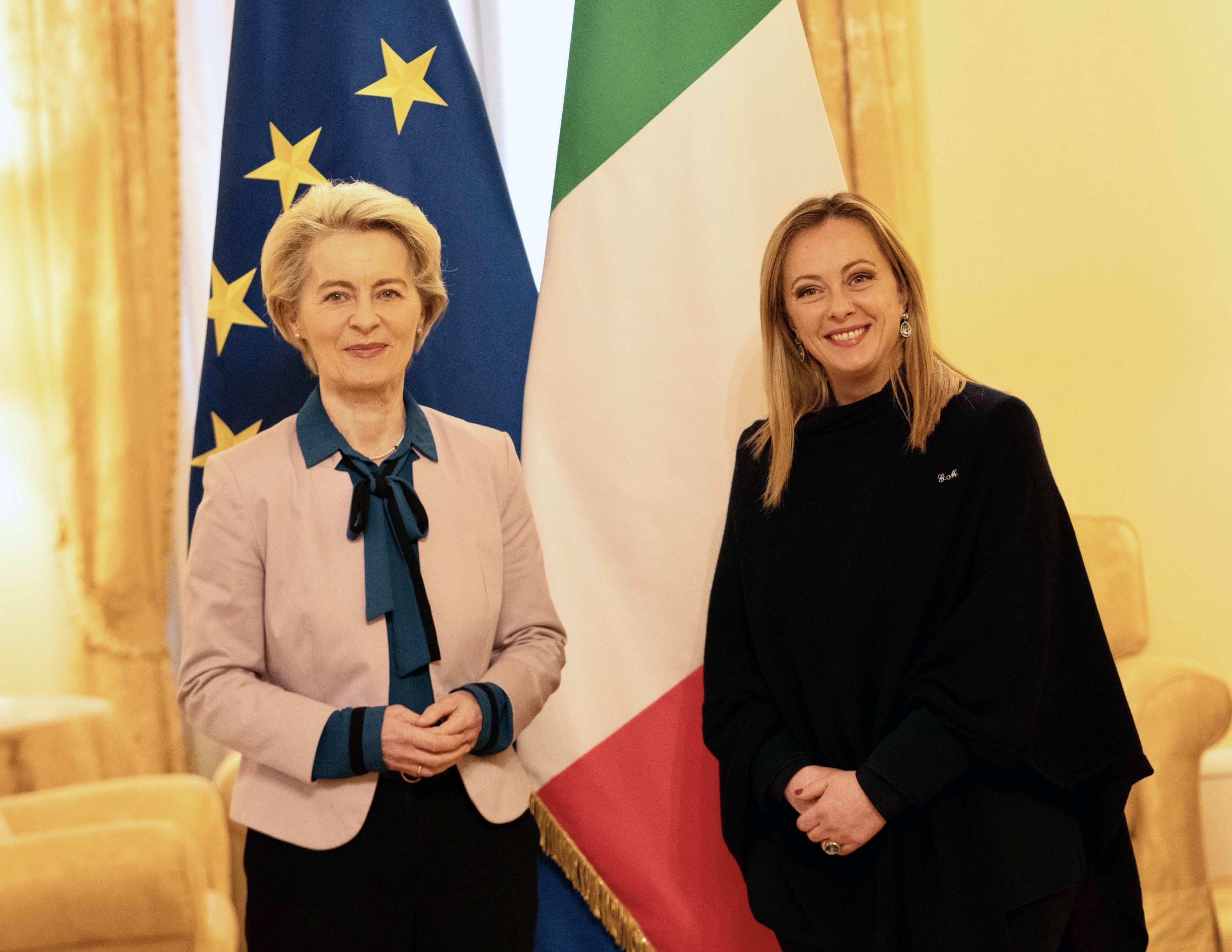 Governo, impegno sul Pnrr: incontro Meloni-von der Leyen