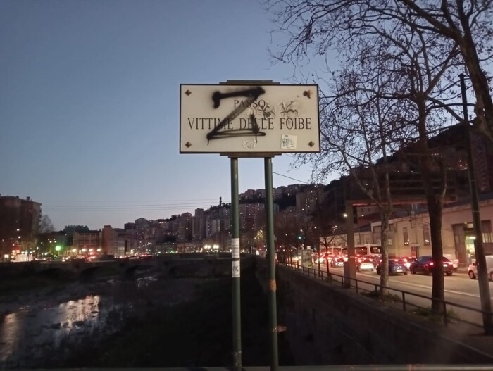 Foibe: vandalizzata targa in ricordo delle vittime