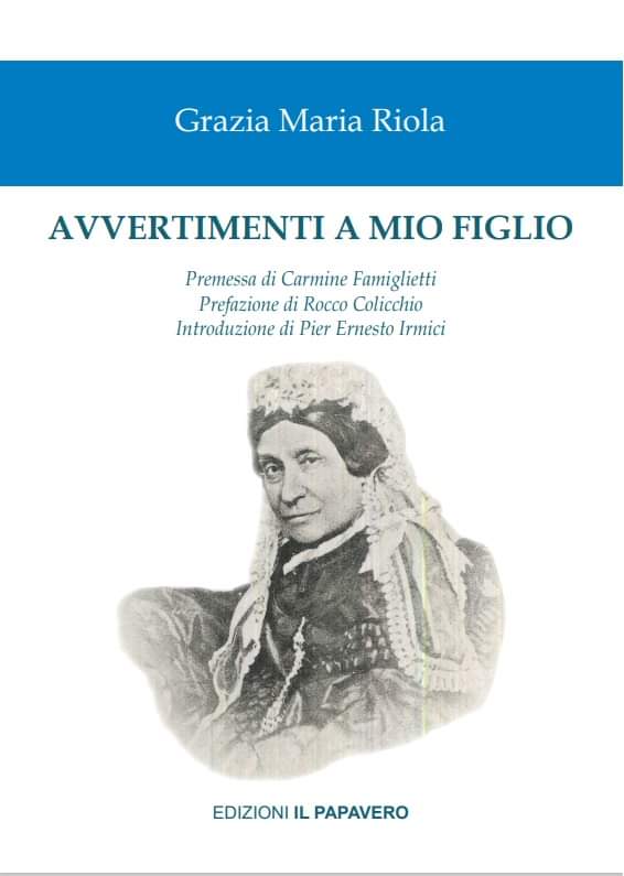Torna alla luce dopo 150 anni “Avvertimenti a mio figlio” di Grazia Maria Riola