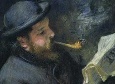 Il lettore di quotidiano, il fumatore di pipa
