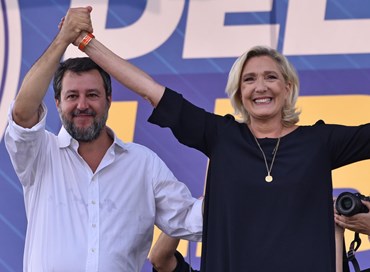 Pontida-Lampedusa: Matteo versus Giorgia