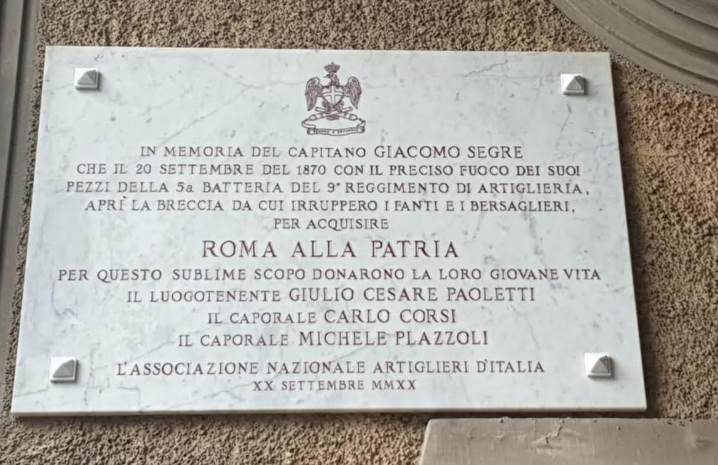 Giacomo Segre, il capitano di Porta Pia