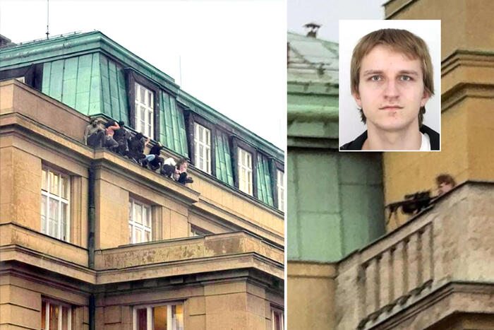 Praga, uccide il padre e fa strage all’università
