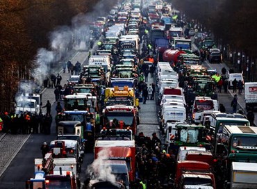 La barricata dei contadini tedeschi
