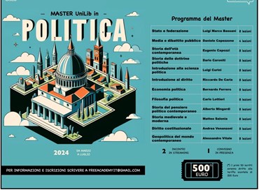 Il master in politica di UniLib