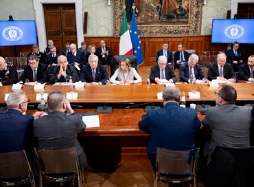 Meloni e l’incontro con i sindacati di Polizia