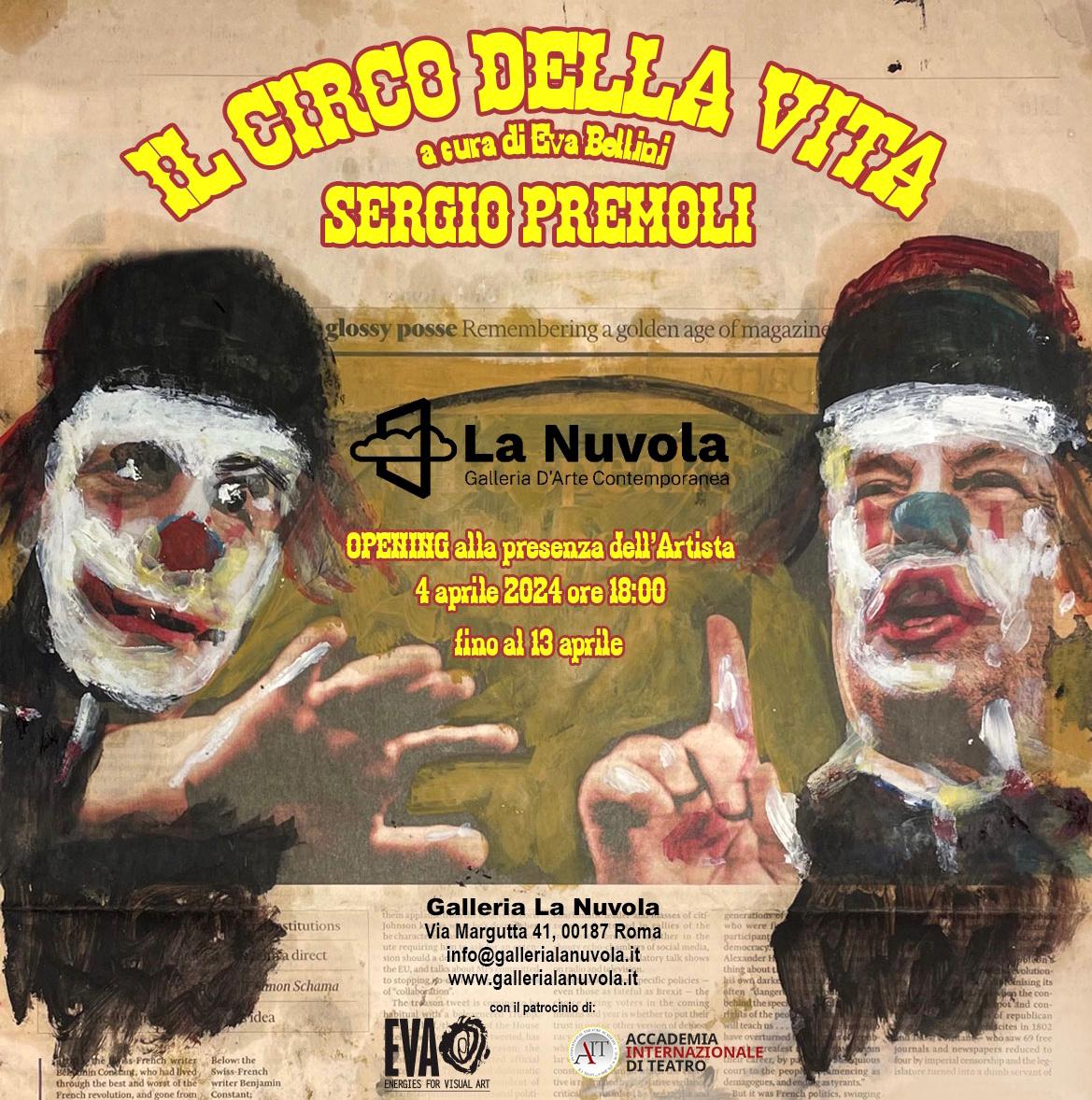 “Il circo della vita”, al via domani la mostra di Sergio Premoli