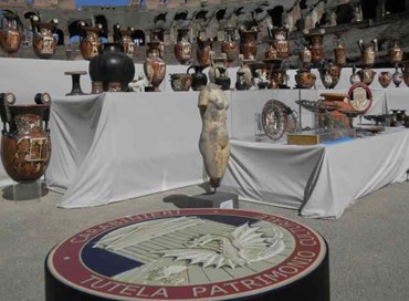Carabinieri, recuperate in un anno 105mila opere d’arte